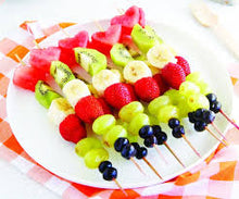 Load image into Gallery viewer, Waldorf Salad and Fruit Kebabs
